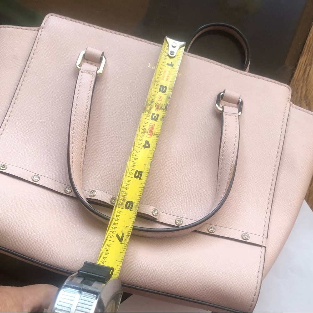 Kate Spade Jeweled Hadlee Pink Leather Cross Body - Picture 3 of 10